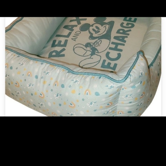 Disney Dog Disney Pet Dog Bed Mickey Mouse Relax And Recharge Blue